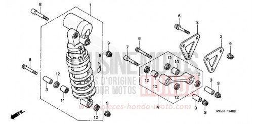 REAR CUSHION (CBR900RRY,1/RE1) CBR900RR1 de 2001